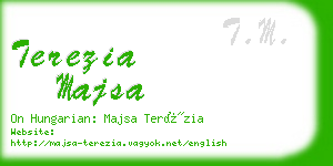 terezia majsa business card